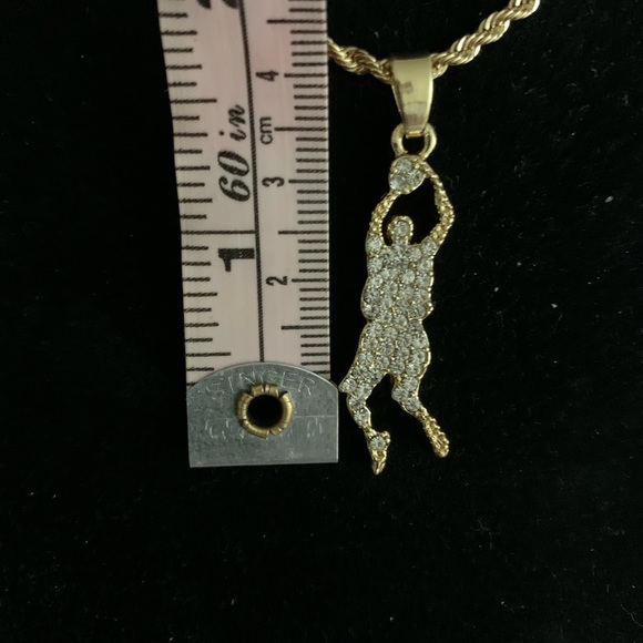 COPY - Pendant Necklace Charm Jump-Man Basketball - Picture 5 of 5